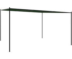 Pavėsinė 4 x 3,98 x 2,67 m Žalia Poliesteris ir plienas