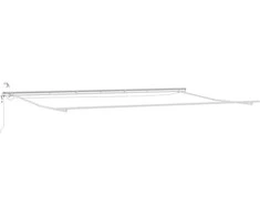Markizės rėmas Balta 600 × 350 cm Aliuminis