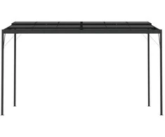 Pavėsinė su stogu, antracito, 4x3x2,5m, aliuminis ir plienas