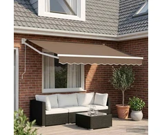 Pavėsinė Taupe 3 x 2 m Poliesteris ir Metalas