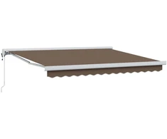 Ištraukiama markizė Taupe 450 × 300 cm Audinys ir metalas