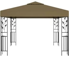 Pavėsinė, taupe spalvos, 3x3m, 180g/m²