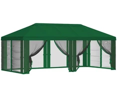 Pavėsinės dengti su šoninėmis sienelėmis 6 x 3 m Žalia