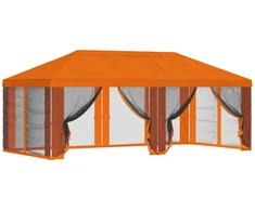 Pavėsinės dengti su šoninėmis sienelėmis 6 x 3 m Oranžinė