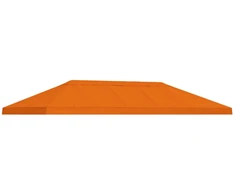 Paviliono kanapės danga 6 x 3 m Oranžinė Poliesteris 190