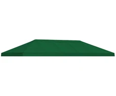 Paviliono kanapės danga 6 x 3 m Žalia Poliesteris 190