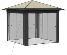 Paviljonas su 4 šoninėmis sienomis 2,6 x 2,6 m