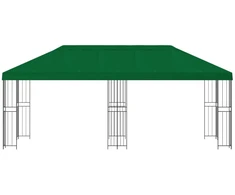 Sodo Paviljonas 6 x 3 m Žalia Poliesteris ir plienas 190 gsm
