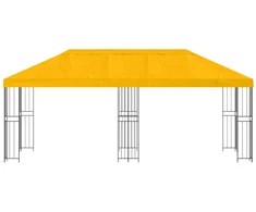 Paviljonas su šoninėmis sienelėmis 6 x 3 m Geltona