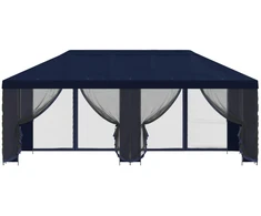 Sodo pavėsinė su šoninėmis sienelėmis 6 x 3 m Mėlyna