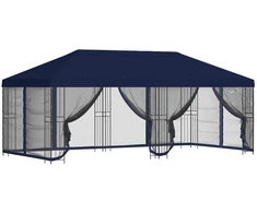 Paviljonas su šoninėmis sienelėmis 6 x 3 m Mėlyna