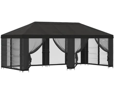Paviljonas su šoninėmis sienelėmis 6 x 3 m Antracito