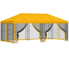 Paviljonas su šoninėmis sienelėmis 6 x 3 m Geltona