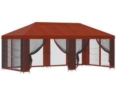 Paviljonas su šoninėmis sienelėmis 6 x 3 m Terakotos