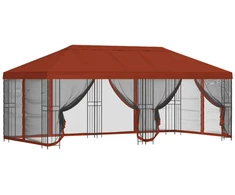 Paviljonas su šoninėmis sienelėmis 6 x 3 m Terakotos