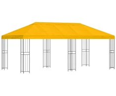 Paviljonas su šoninėmis sienelėmis 6 x 3 m Geltona