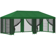 Paviljonas su šoninėmis sienelėmis 6 x 3 m Žalia