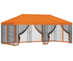 Paviljonas su šoninėmis sienelėmis 6 x 3 m Oranžinė