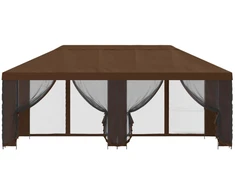 Sodo pavėsinė su šoninėmis sienelėmis 6 x 3 m Ruda