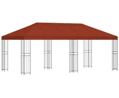 Paviljonas su šoninėmis sienelėmis 6 x 3 m Terakotos