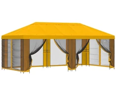 Paviljonas su šoninėmis sienelėmis 6 x 3 m Geltona