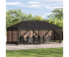 Paviljonas su šoninėmis sienelėmis 6 x 3 m Antracito