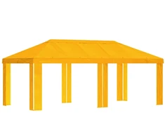 Paviljono uždanga 6 x 3 m Geltona Poliesteris 190 gsm