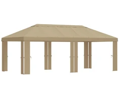 Paviljono uždanga 6 x 3 m Smėlio Poliesteris 190 gsm