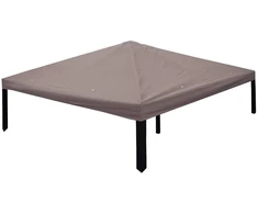 Paviljono uždanga Taupe 300 x 300 cm Poliesteris ir plienas
