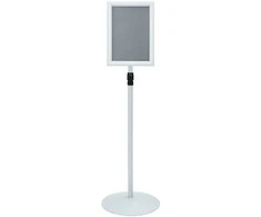 Pedestalo plakato stovas Sidabro 33 x 33 x 123 cm