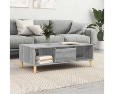 Kavos staliukas Pilkas Sonoma 102 x 55 x 35 cm Apdirbta mediena