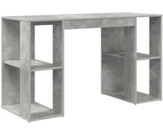 Stalas Betono pilka 130 x 50.5 x 75 cm Apdirbta mediena