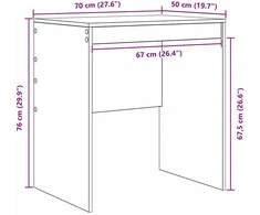 Stalas Pilkas Sonoma 70 x 50 x 76 cm