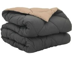 Pilna metų antklodė Antracito ir taupe 155 x 220 cm
