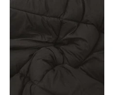 Pilna metų antklodė Juoda ir taupe 135 x 200 cm Mikropluoštas