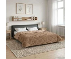 Pilna metų antklodė Tikštas Taupe 200 x 240 cm
