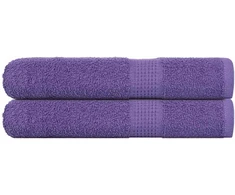 Rankšluostis Saunos rankšluosčiai, 2vnt., violetiniai, 80x200 cm, medvilnė
