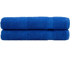 Rankšluostis Pirties rankšluosčiai SOLUND, 2vnt., mėlyni, 80x200cm, 600g/m²