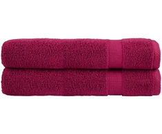 Rankšluostis Pirties rankšluosčiai SOLUND, 2vnt., raudoni, 80x200cm, 600g/m²