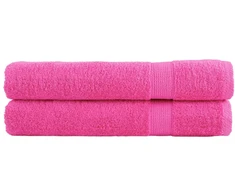 Rankšluostis Pirties rankšluosčiai SOLUND, 2vnt., rožiniai, 80x200cm 600g/m²