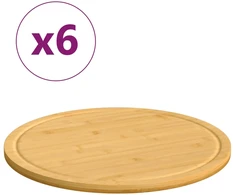 Pjaustymo lentelės, 6vnt., 40x1,5cm, bambukas