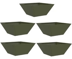 Sodo vazonas 5 pcs Alyvuogių žalia 35 x 35 x 15 cm