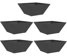 Sodo vazonas 5 pcs Juoda 35 x 35 x 15 cm
