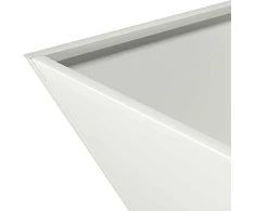 Sodo vazonas Balta 35 x 35 x 15 cm Šaltai valcuotas plienas