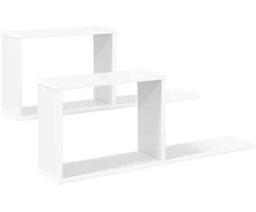 Plaukiojančios lentynos 2 pcs Balta 80 x 15 x 30 cm