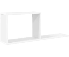 Plaukiojančios lentynos Balta 80 x 15 x 30 cm Apdirbta mediena