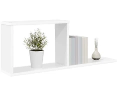Plaukiojančios lentynos Balta 80 x 15 x 30 cm Apdirbta mediena