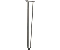 4 konsolinių stalų kojelės, 72 cm, natūralus plienas, masyvas