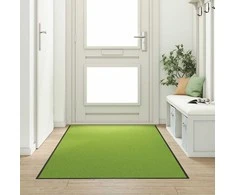 Durų kilimėlis Žalia ir juoda 120 x 250 cm Poliamidas ir PVC