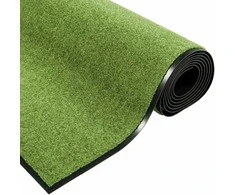 Durų kilimėlis Žalia ir juoda 120 x 250 cm Poliamidas ir PVC